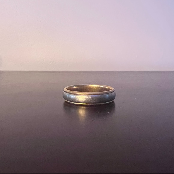 Men’s Platinum & 18k Gold Wedding Ring Band - Picture 1 of 15